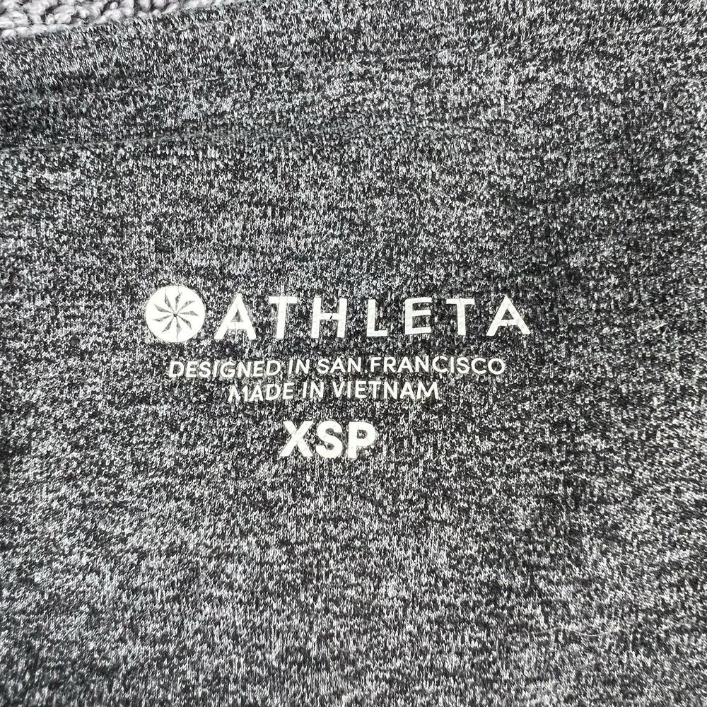 ATHLETA Gray Leggings Womens Size XSP Gold Stitching Pockets‎ Performance Yoga - Picture 4 of 13